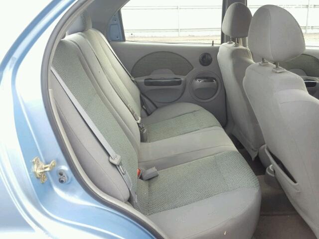 KL1TJ52684B225535 - 2004 CHEVROLET AVEO LS BLUE photo 6