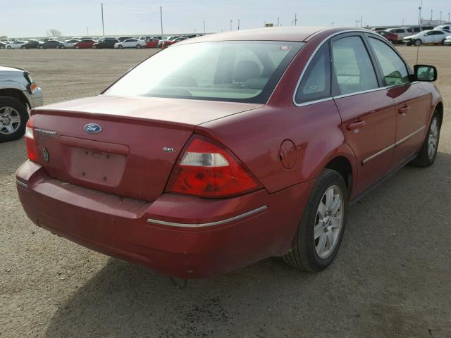 1FAFP24175G189805 - 2005 FORD FIVE HUNDR RED photo 4