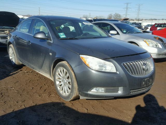 2G4GN5EC6B9180802 - 2011 BUICK REGAL CXL GRAY photo 1