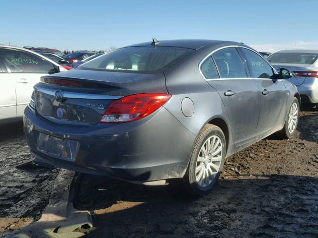 2G4GN5EC6B9180802 - 2011 BUICK REGAL CXL GRAY photo 4