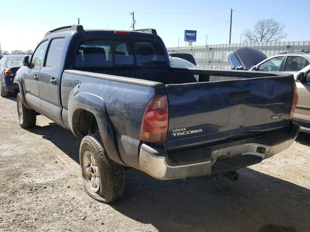 5TEMU52N55Z135106 - 2005 TOYOTA TACOMA DOU BLUE photo 3