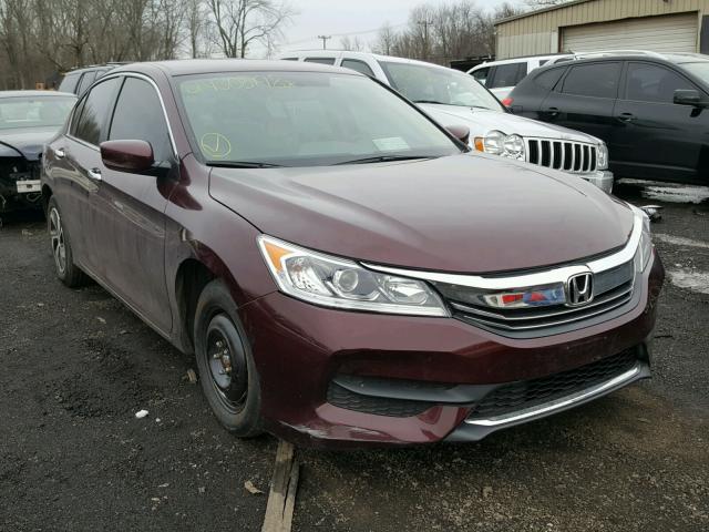 1HGCR2F30GA085265 - 2016 HONDA ACCORD LX MAROON photo 1