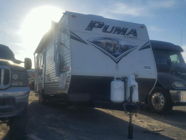 4X4TPUF27EP050377 - 2014 PUMA RV WHITE photo 1