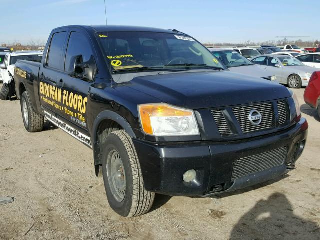 1N6BA07F18N307978 - 2008 NISSAN TITAN XE BLACK photo 1