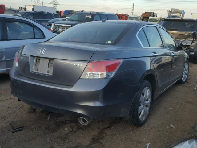 1HGCP368X9A016500 - 2009 HONDA ACCORD EXL GRAY photo 4