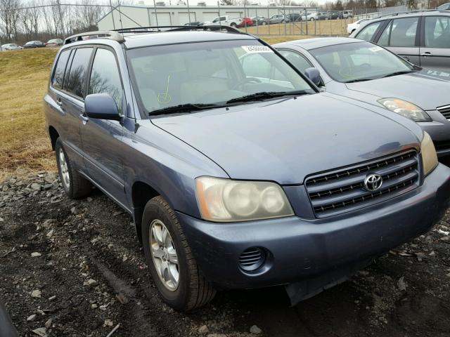 JTEGF21A530082310 - 2003 TOYOTA HIGHLANDER BLUE photo 1