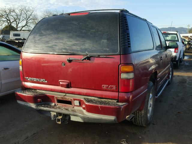 1GKFK66U61J252059 - 2001 GMC DENALI XL RED photo 4