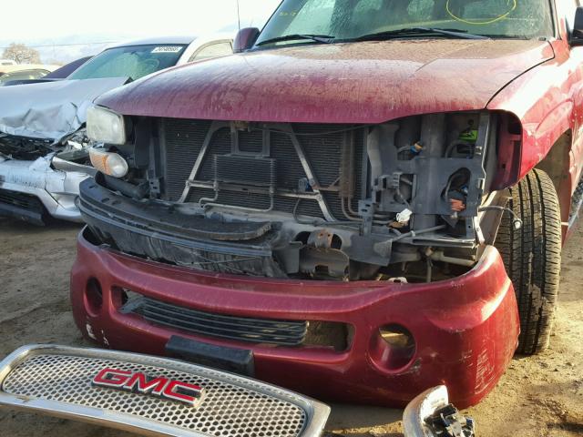 1GKFK66U61J252059 - 2001 GMC DENALI XL RED photo 9