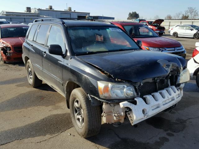 JTEDD21A350117888 - 2005 TOYOTA HIGHLANDER BLACK photo 1