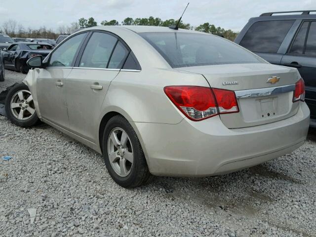 1G1PC5SB5E7135483 - 2014 CHEVROLET CRUZE LT BEIGE photo 3