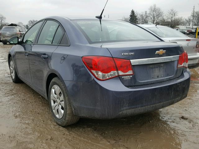 1G1PA5SH0D7287812 - 2013 CHEVROLET CRUZE LS GRAY photo 3