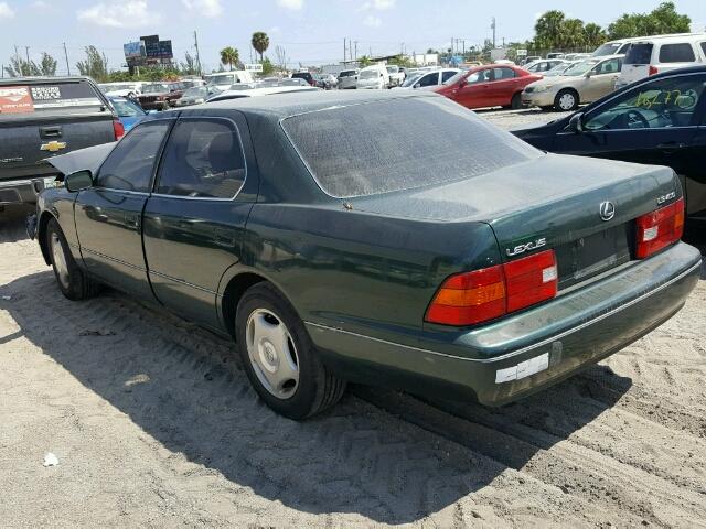 JT8BH28F9W0103950 - 1998 LEXUS LS 400 GREEN photo 3