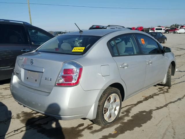 3N1AB61E27L606797 - 2007 NISSAN SENTRA 2.0 SILVER photo 4