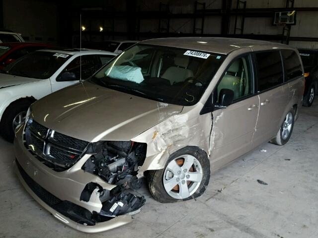 2C4RDGBG7DR714265 - 2013 DODGE GRAND CARA SILVER photo 2