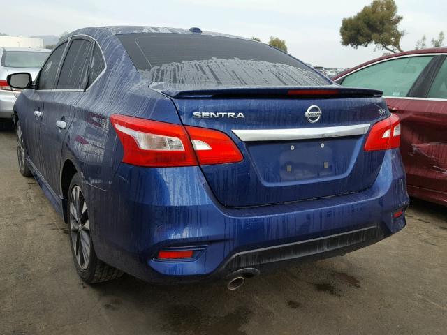 3N1AB7AP7GY335360 - 2016 NISSAN SENTRA S BLUE photo 3