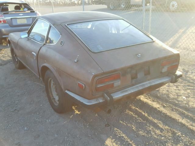 HLS30134848 - 1973 DATSUN 240Z BROWN photo 3