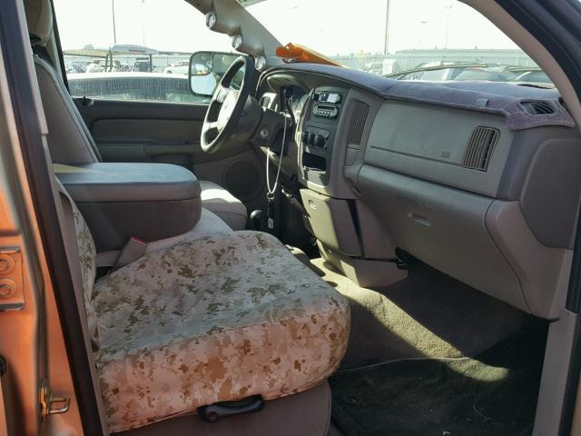 3D7KS28C85G732365 - 2005 DODGE RAM 2500 S Qızıl foto 5