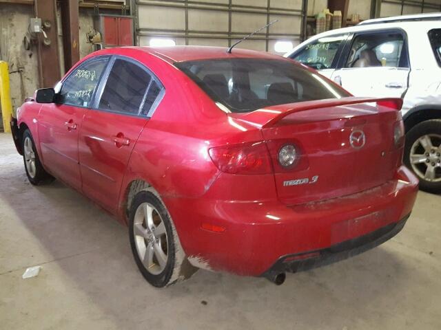 JM1BK12F251314373 - 2005 MAZDA 3 I RED photo 3