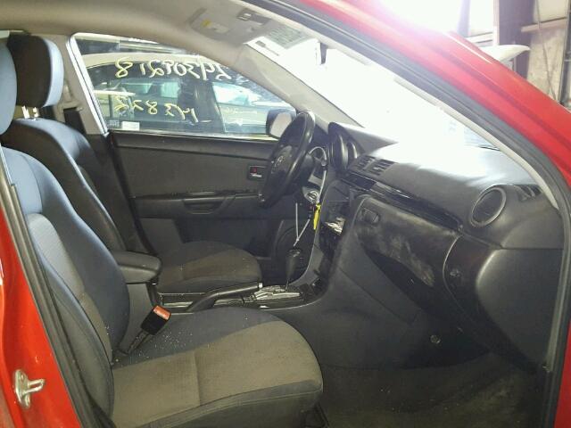 JM1BK12F251314373 - 2005 MAZDA 3 I RED photo 5