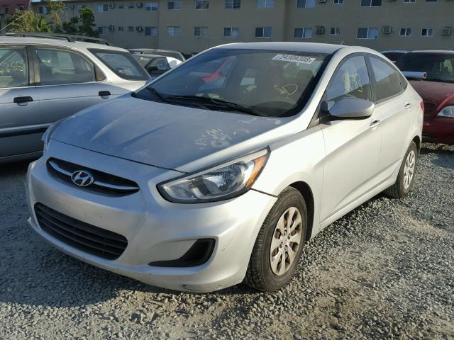 KMHCT4AE1FU795885 - 2015 HYUNDAI ACCENT GLS SILVER photo 2