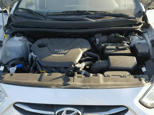 KMHCT4AE1FU795885 - 2015 HYUNDAI ACCENT GLS SILVER photo 7