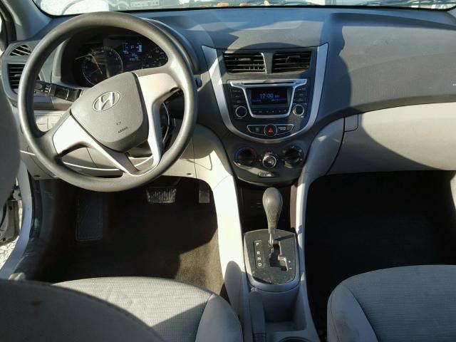 KMHCT4AE1FU795885 - 2015 HYUNDAI ACCENT GLS SILVER photo 9