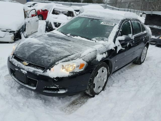 2G1WD58C569198611 - 2006 CHEVROLET IMPALA SUP BLACK photo 2