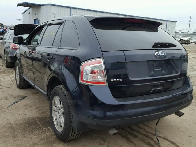 2FMDK36C18BA68313 - 2008 FORD EDGE SE BLUE photo 3