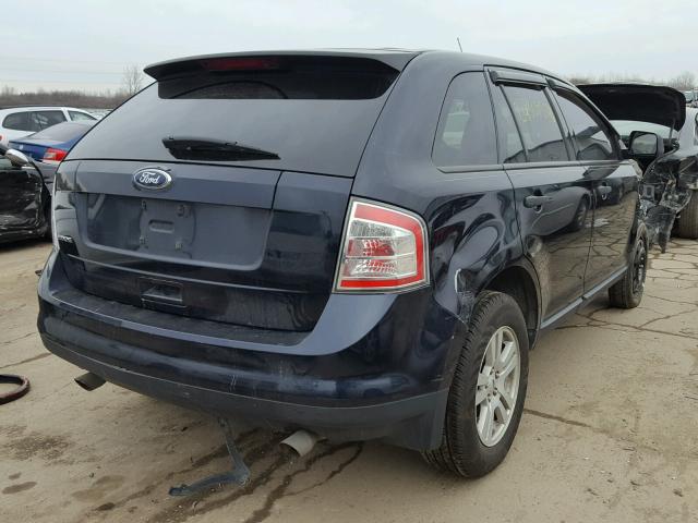 2FMDK36C18BA68313 - 2008 FORD EDGE SE BLUE photo 4