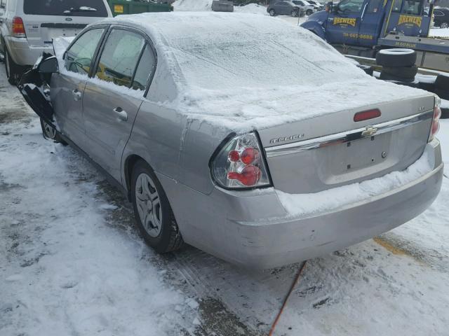 1G1ZS58F87F279530 - 2007 CHEVROLET MALIBU LS ვერცხლისფერი ფოტო 3