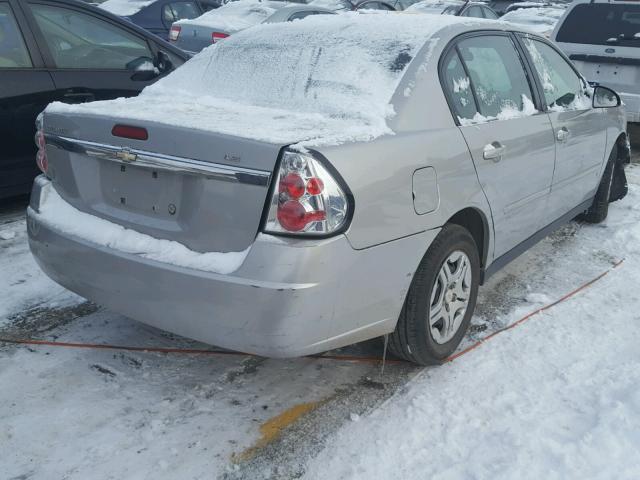 1G1ZS58F87F279530 - 2007 CHEVROLET MALIBU LS ვერცხლისფერი ფოტო 4
