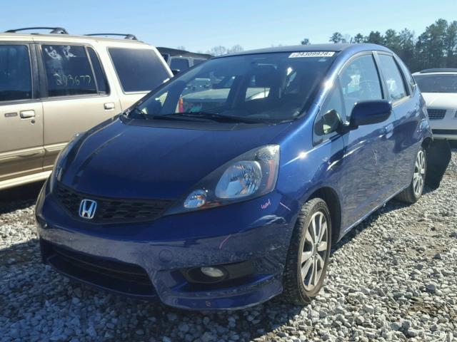 JHMGE8G53CC004044 - 2012 HONDA FIT SPORT BLUE photo 2