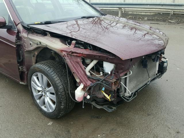 1HGCP3F83BA000967 - 2011 HONDA ACCORD EXL MAROON photo 9