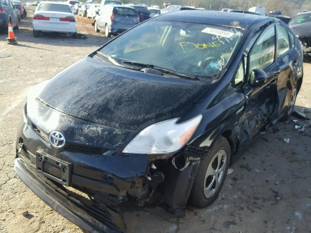 JTDKN3DU9D5664315 - 2013 TOYOTA PRIUS BLACK photo 2