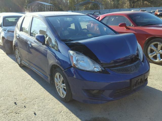 JHMGE8H42AS004206 - 2010 HONDA FIT SPORT BLUE photo 1