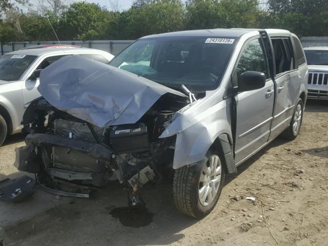 2C4RDGBG2ER236127 - 2014 DODGE GRAND CARA SILVER photo 2