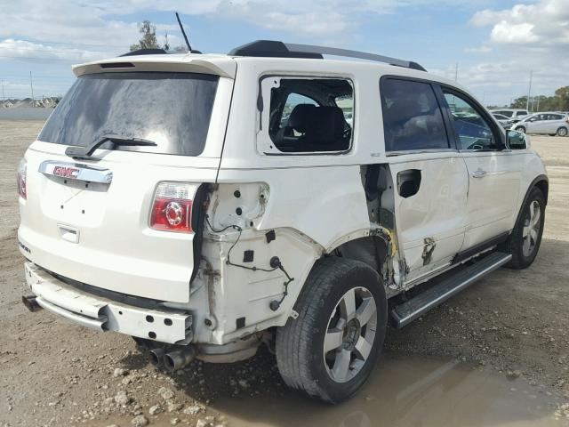 1GKKRRED9CJ285430 - 2012 GMC ACADIA SLT თეთრი ფოტო 4