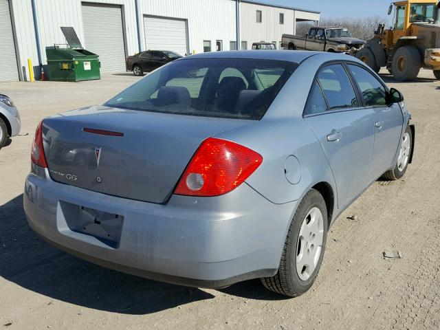 1G2ZF57B484187908 - 2008 PONTIAC G6 VALUE L BLUE photo 4