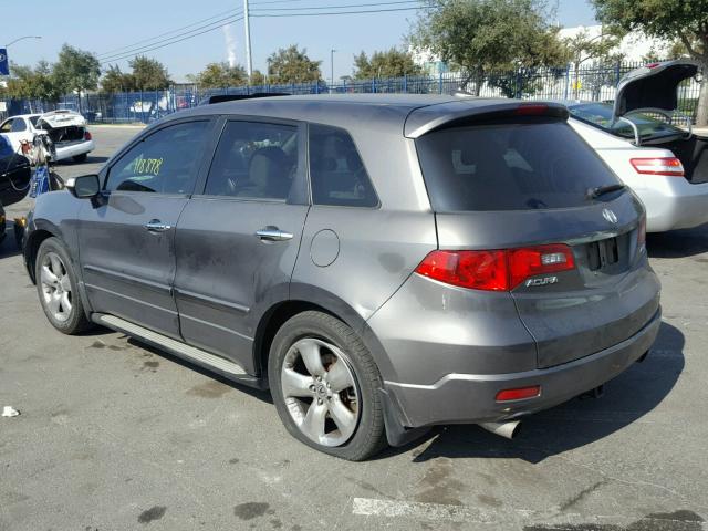 5J8TB18598A020185 - 2008 ACURA RDX TECHNO GRAY photo 3