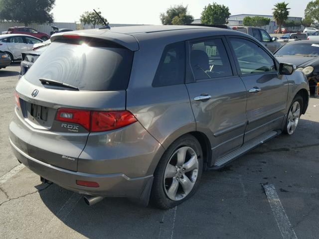 5J8TB18598A020185 - 2008 ACURA RDX TECHNO GRAY photo 4