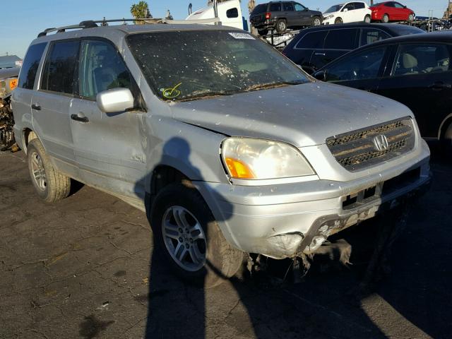 2HKYF18713H617312 - 2003 HONDA PILOT EXL GRAY photo 1