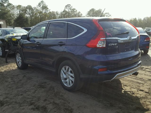 3CZRM3H54GG703372 - 2016 HONDA CR-V EX BLUE photo 3