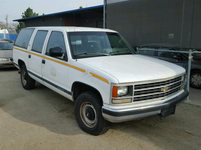 1GNGC26K3NJ350001 - 1992 CHEVROLET SUBURBAN C WHITE photo 1