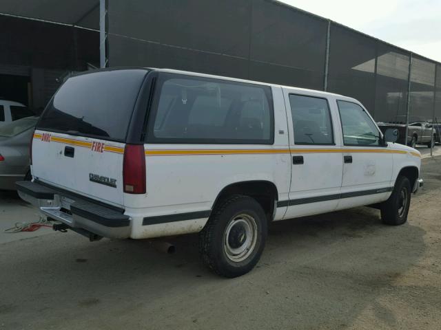 1GNGC26K3NJ350001 - 1992 CHEVROLET SUBURBAN C WHITE photo 4