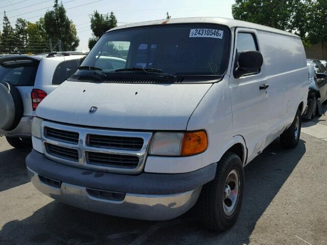 2B6HB11Y81K551997 - 2001 DODGE RAM VAN B1 WHITE photo 2