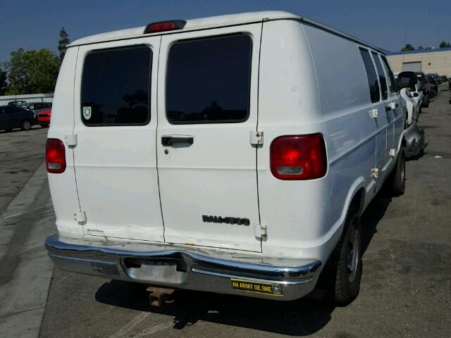 2B6HB11Y81K551997 - 2001 DODGE RAM VAN B1 WHITE photo 4