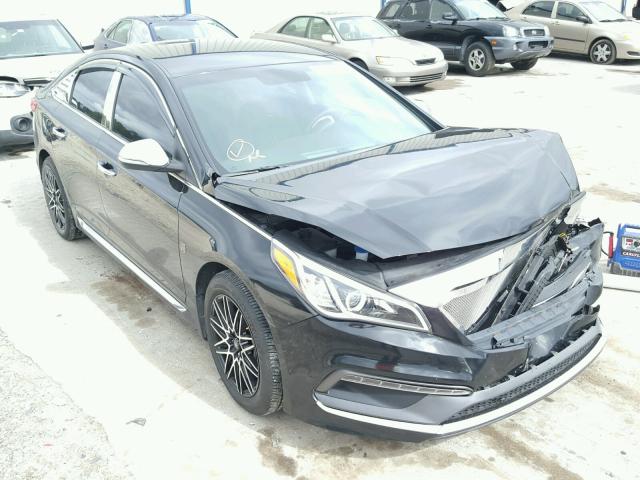 5NPE34AF6GH305104 - 2016 HYUNDAI SONATA SPO BLACK photo 1