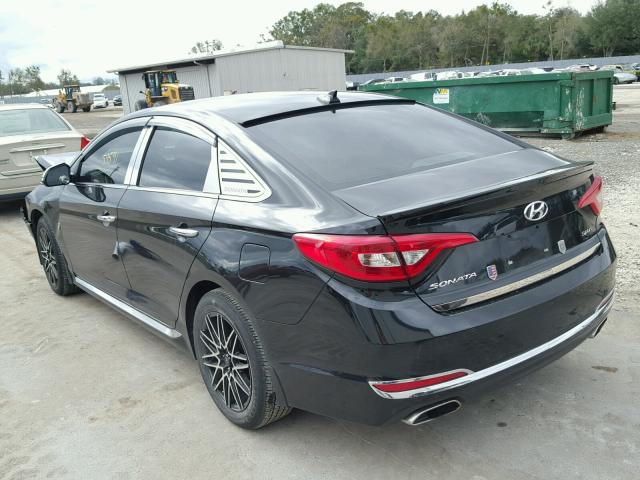 5NPE34AF6GH305104 - 2016 HYUNDAI SONATA SPO BLACK photo 3