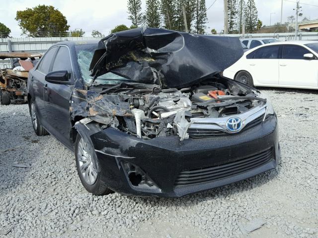 4T1BD1FKXDU083815 - 2013 TOYOTA CAMRY HYBR BLACK photo 1