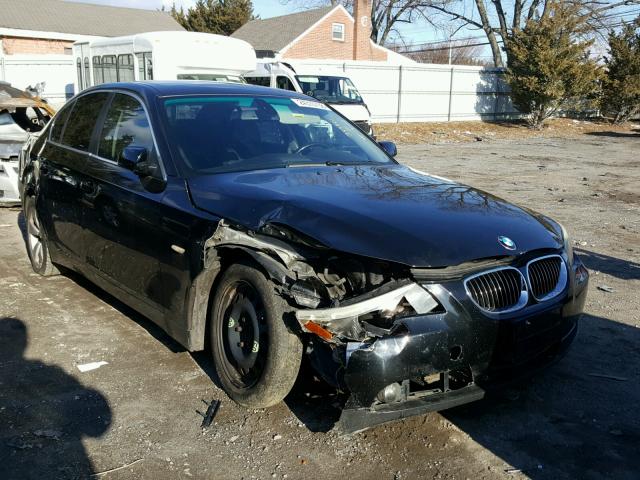 WBANE53577CY04782 - 2007 BMW 525 I BLACK photo 1